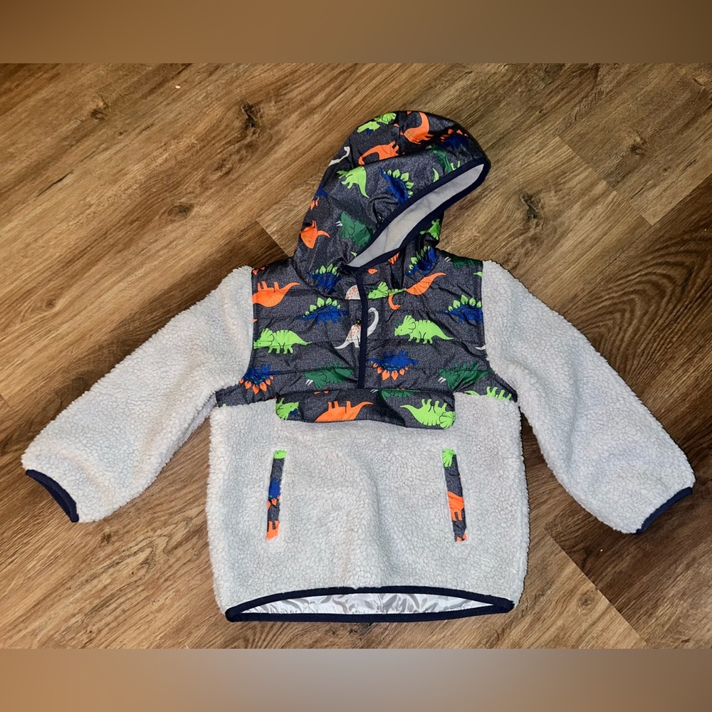 Madison Gray Dinosaur Print Jacket